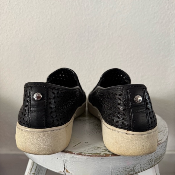 Michael Kors Olivia Perforated Leather Slip-On Minimalist 8.5 Casual Chic - Picture 7 of 12